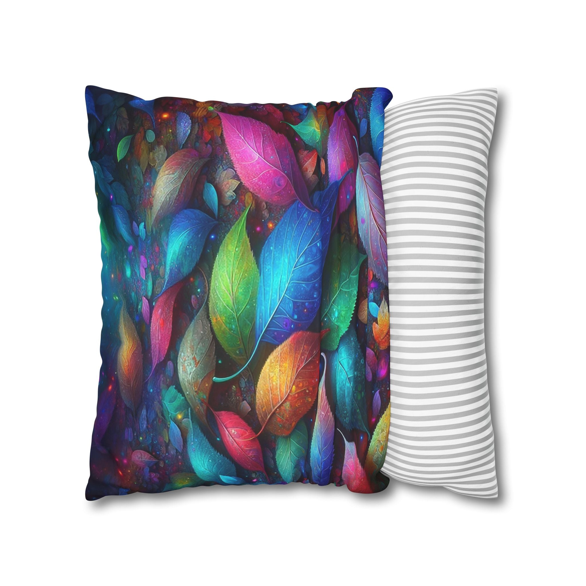 Magical, colourful leaves  - Suede Square Pillowcase