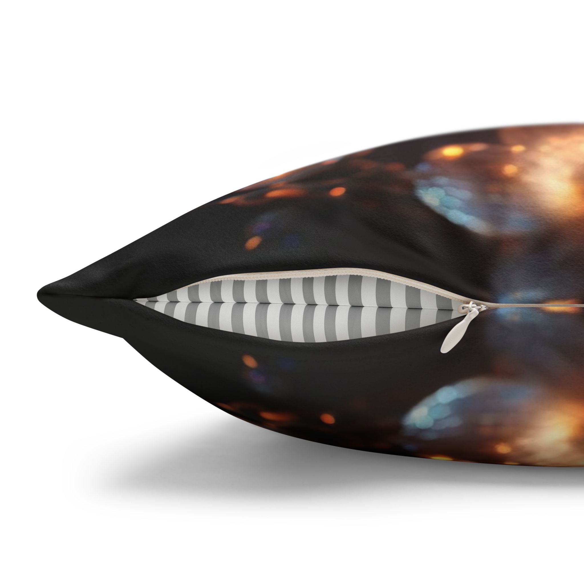 White, diamond flower - Suede Square Pillowcase