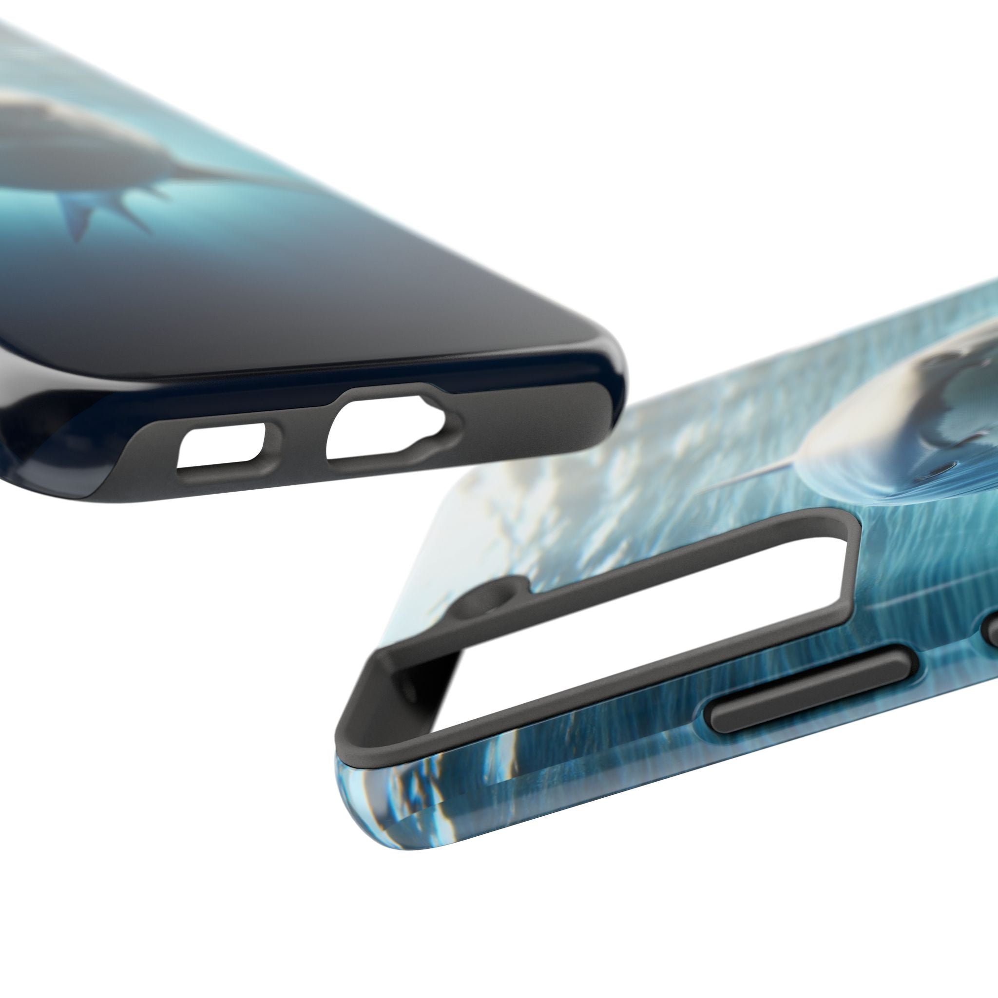 Curious shark - Tough Phone Case