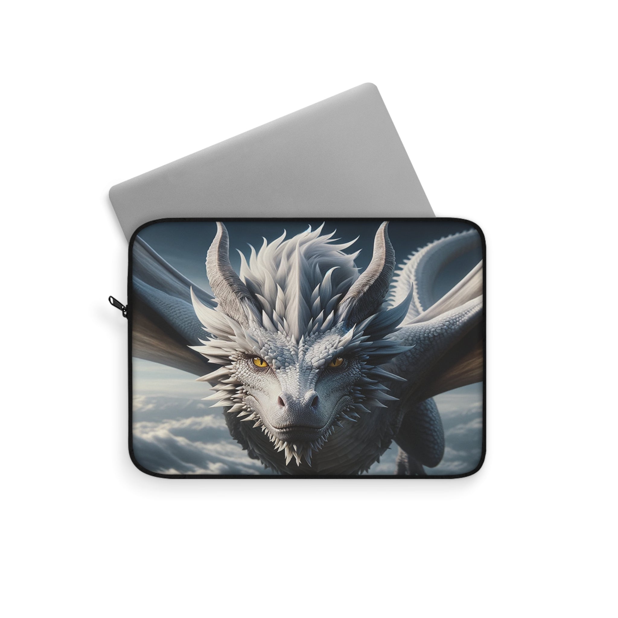 White, flying dragon - Laptop Sleeve