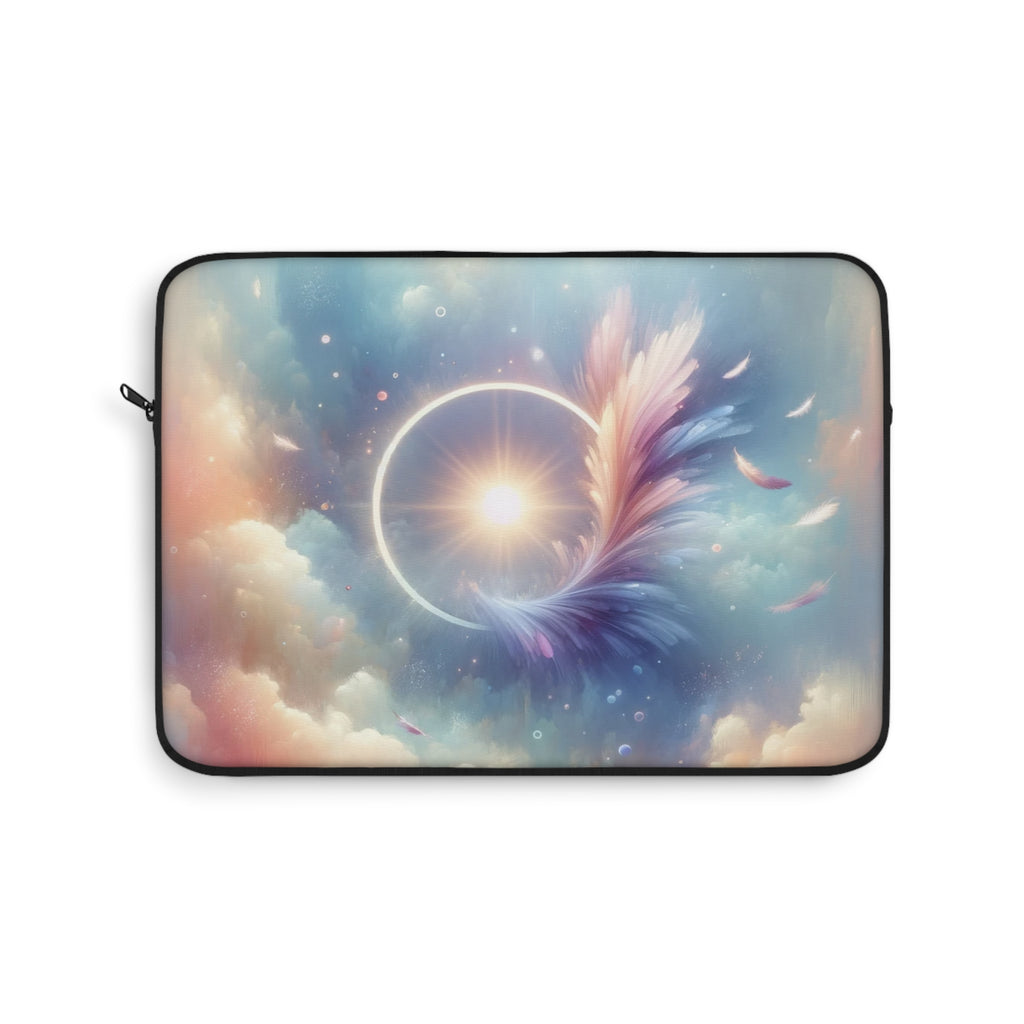Circle and feather - Laptop Sleeve