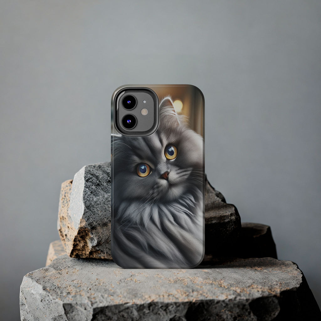 Grey cat - Tough Phone Case