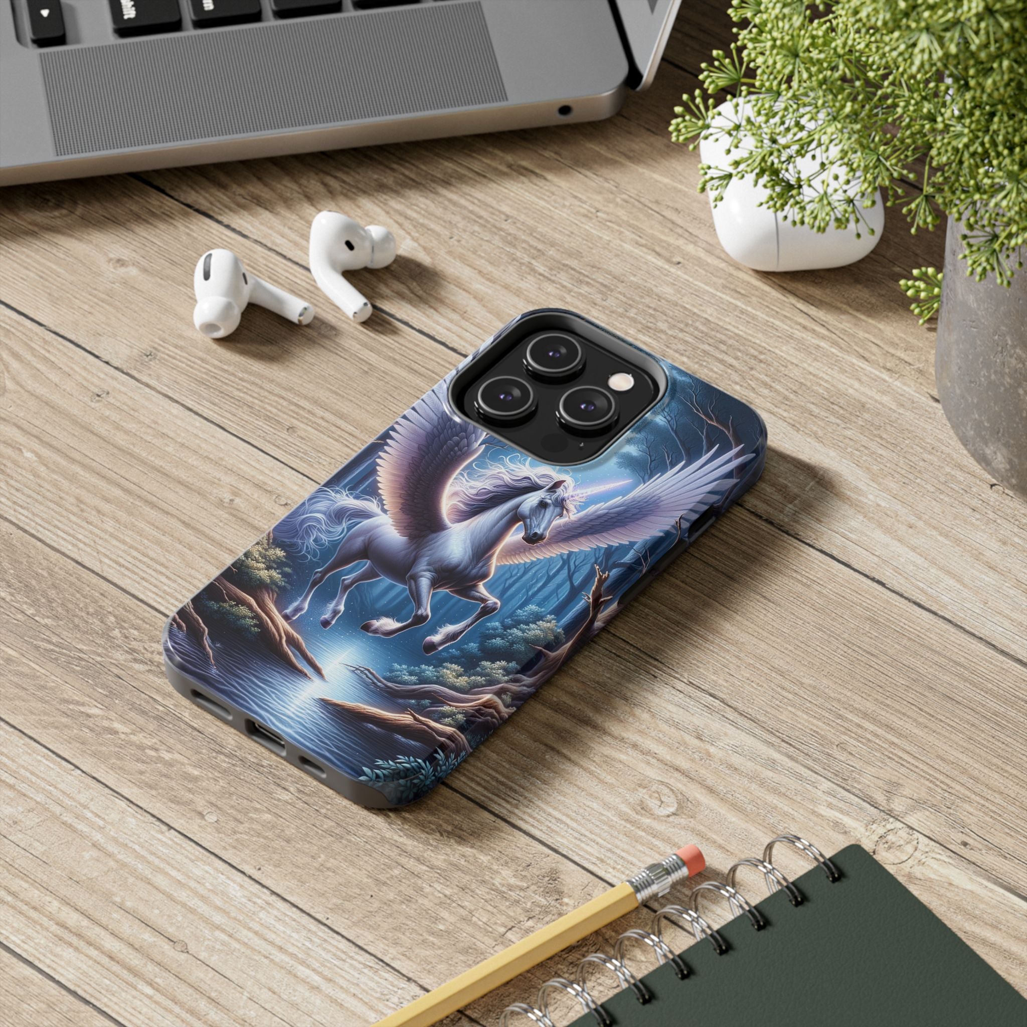 Phone Case - Unicorn Landing in Magical Forest