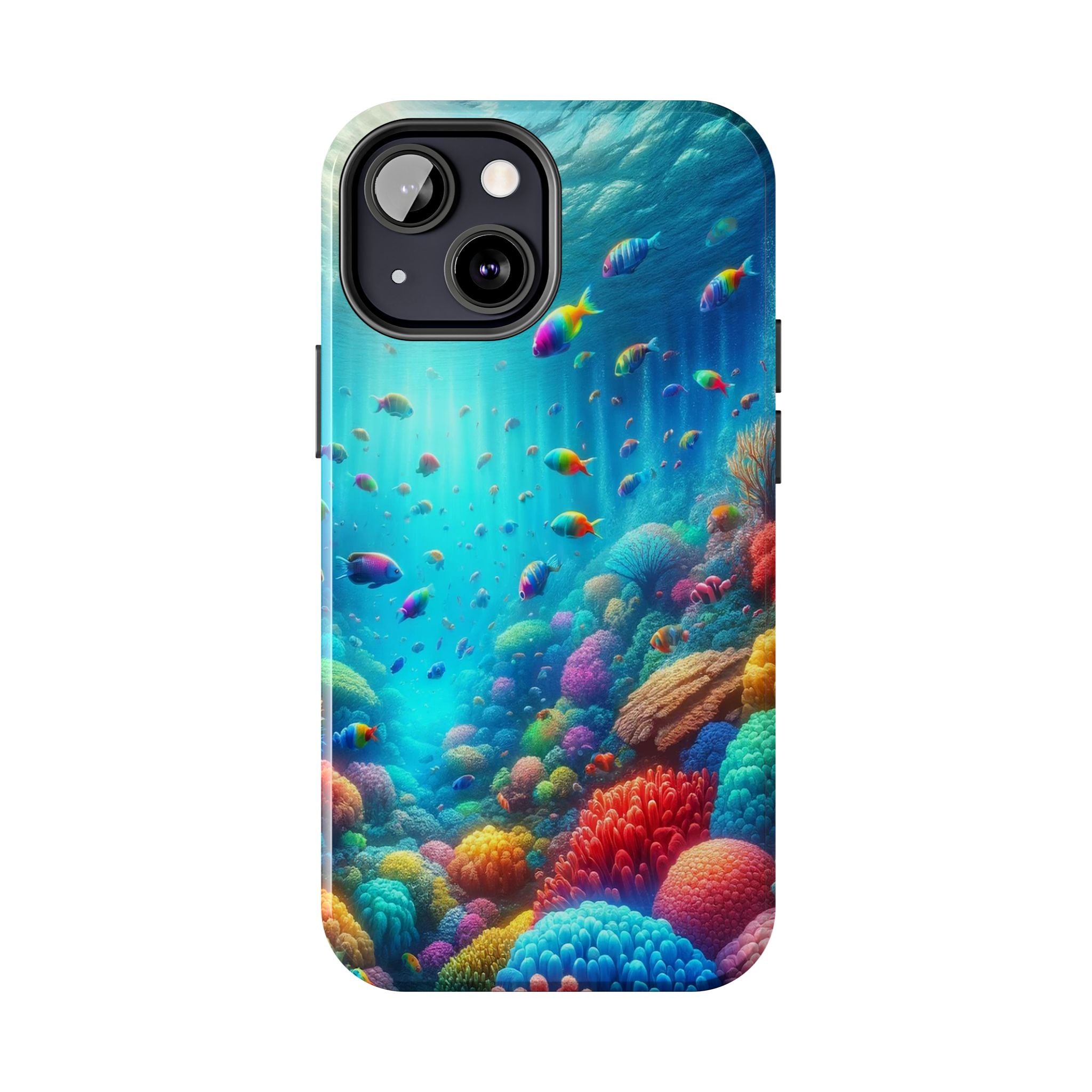 Coloured fish and coral reef - Tough Phone Case