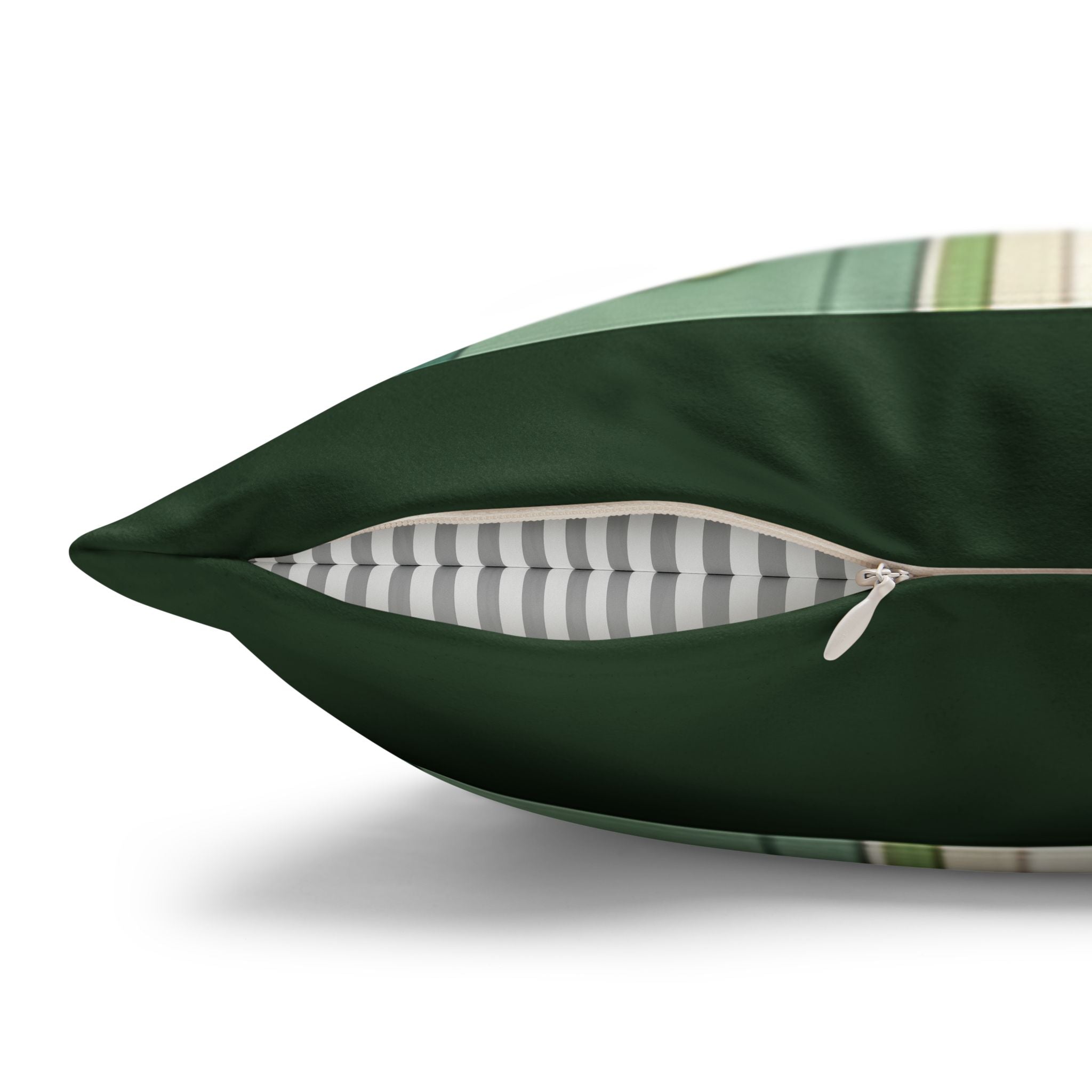 Green and white lilies - Suede Square Pillowcase