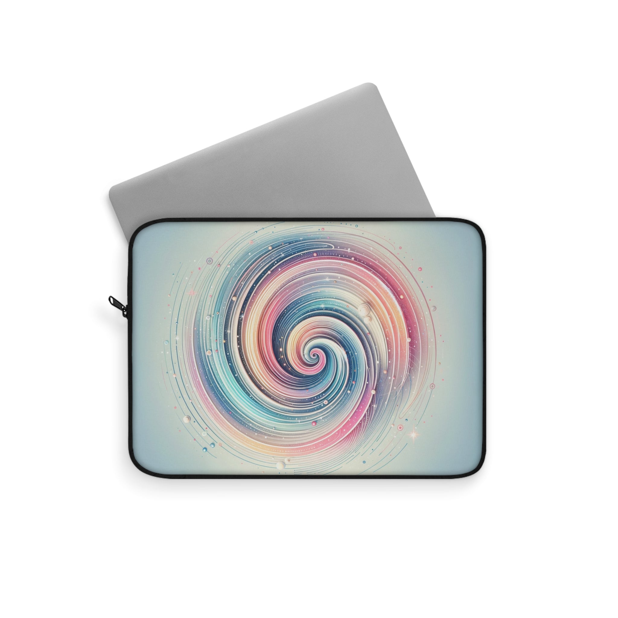Spiral on blue background - Laptop Sleeve