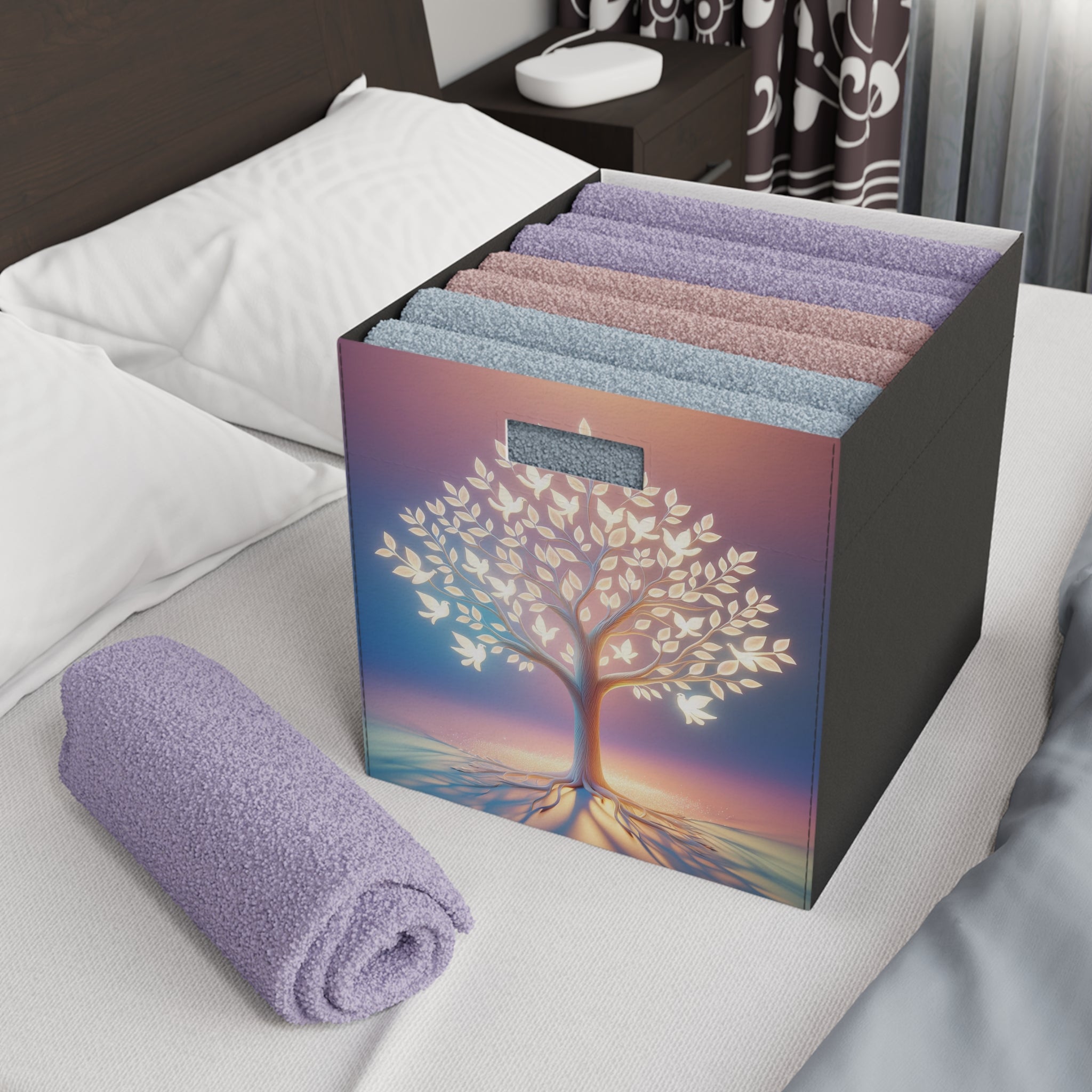 Tree with golden leaves - Storage Box