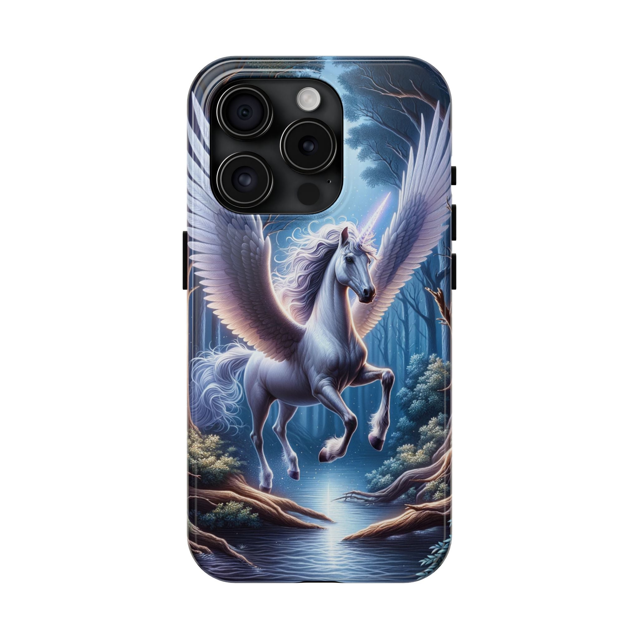 Phone Case - Unicorn Landing in Magical Forest