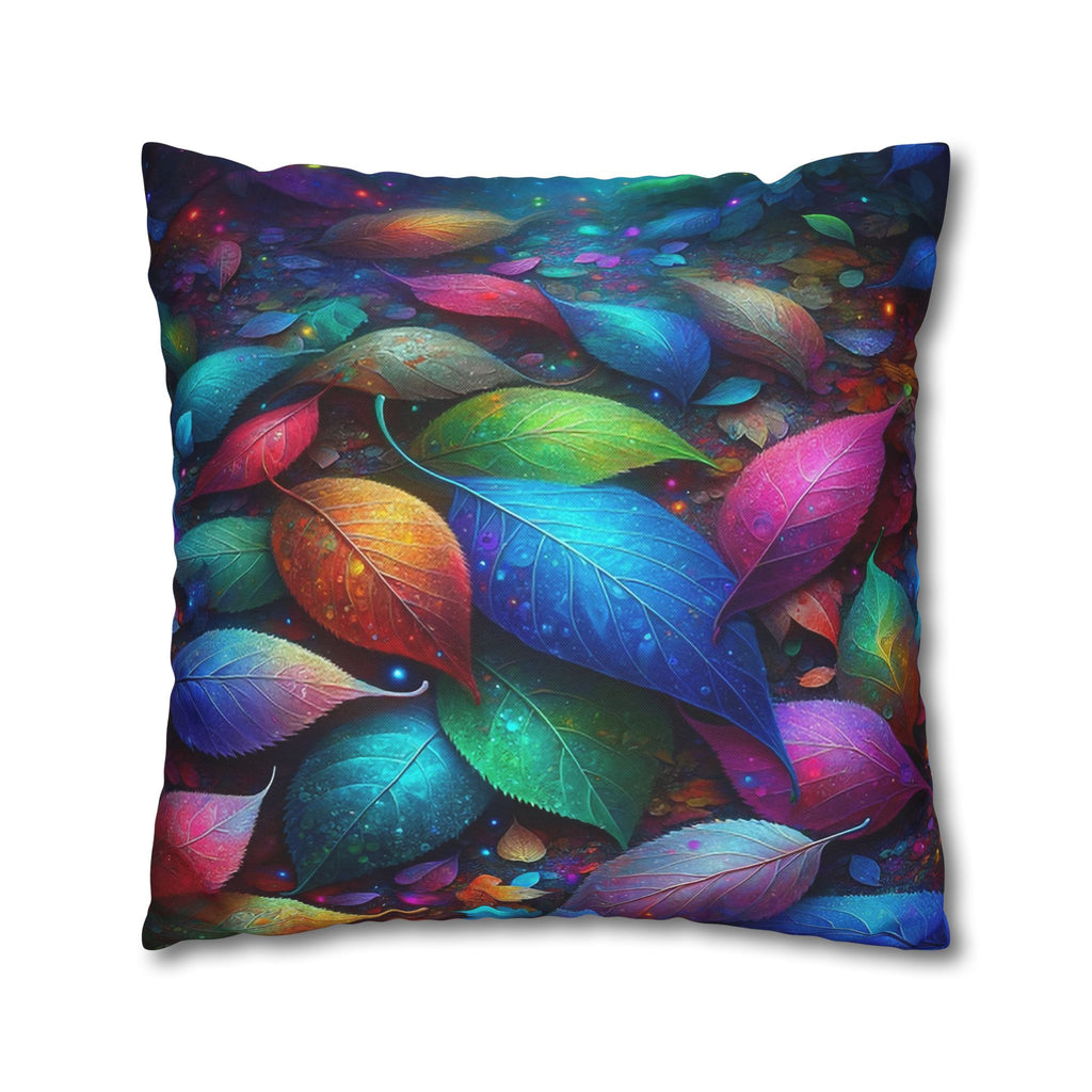 Magical, fantasy Leaves  - Polyester Square Pillowcase
