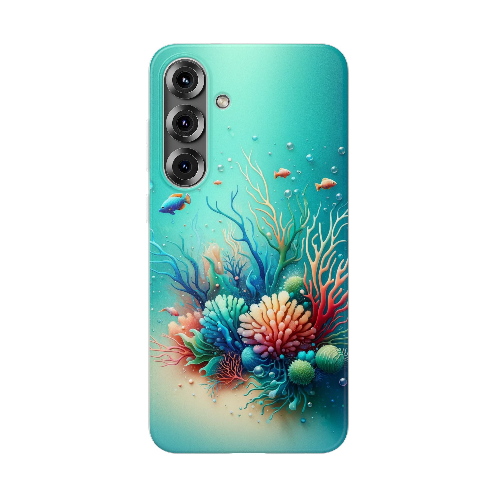 Fish around coral reef - Flexi Case (Samsung only)