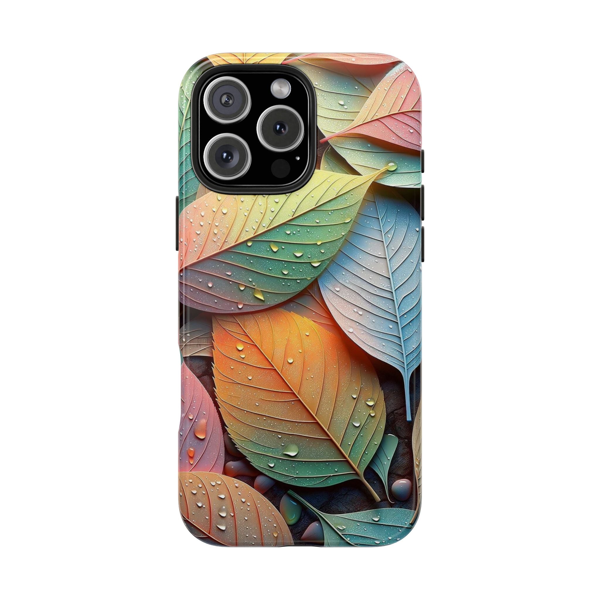 Pastel coloured leaves - Tough Phone Case
