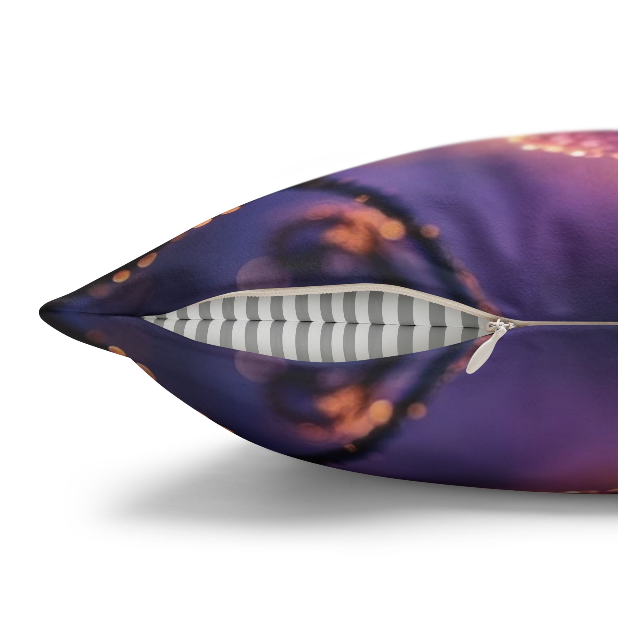 Lavender coloured flowers - Suede Square Pillowcase