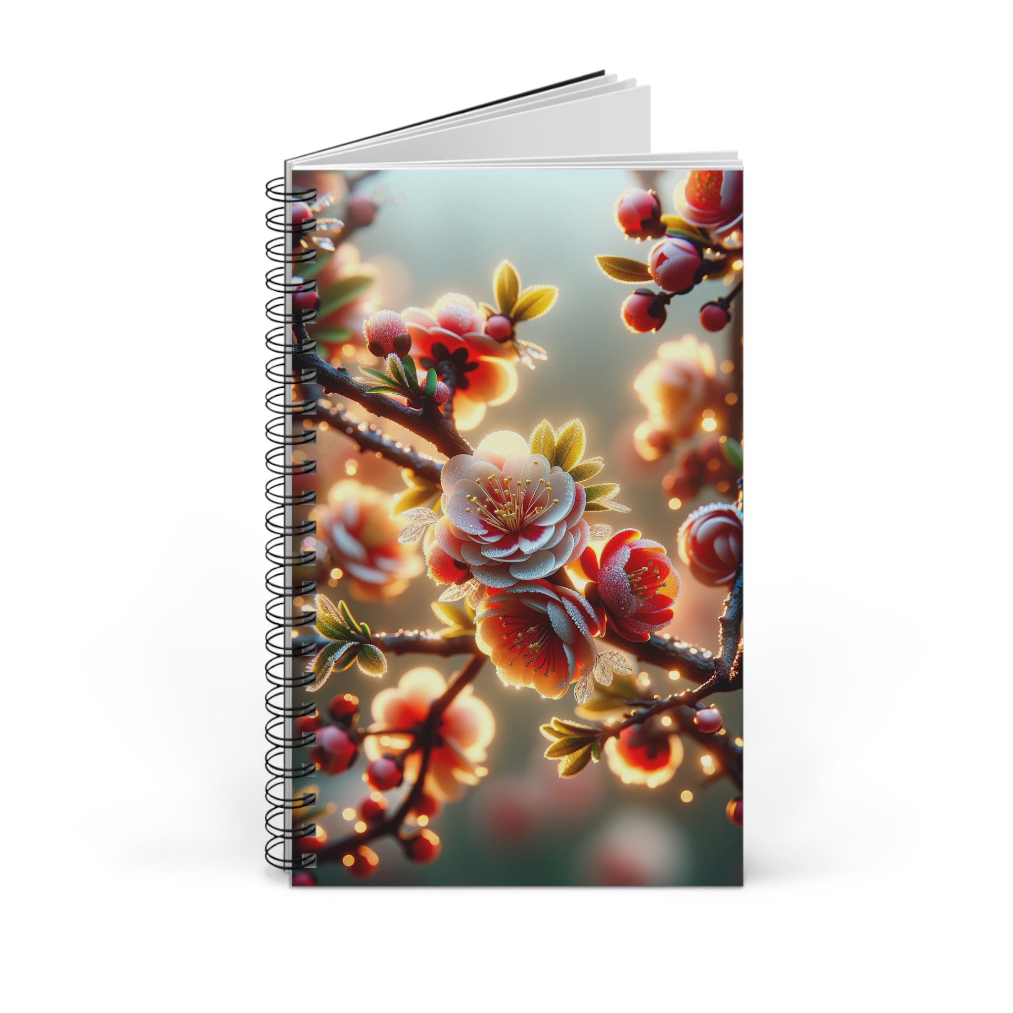 Red and white diamond flowers (3) - Spiral Journal