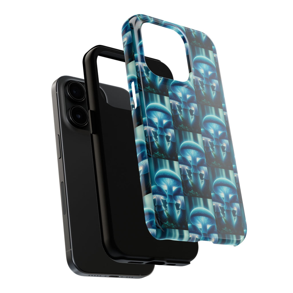 Blue Mushrooms - Tough Phone Case