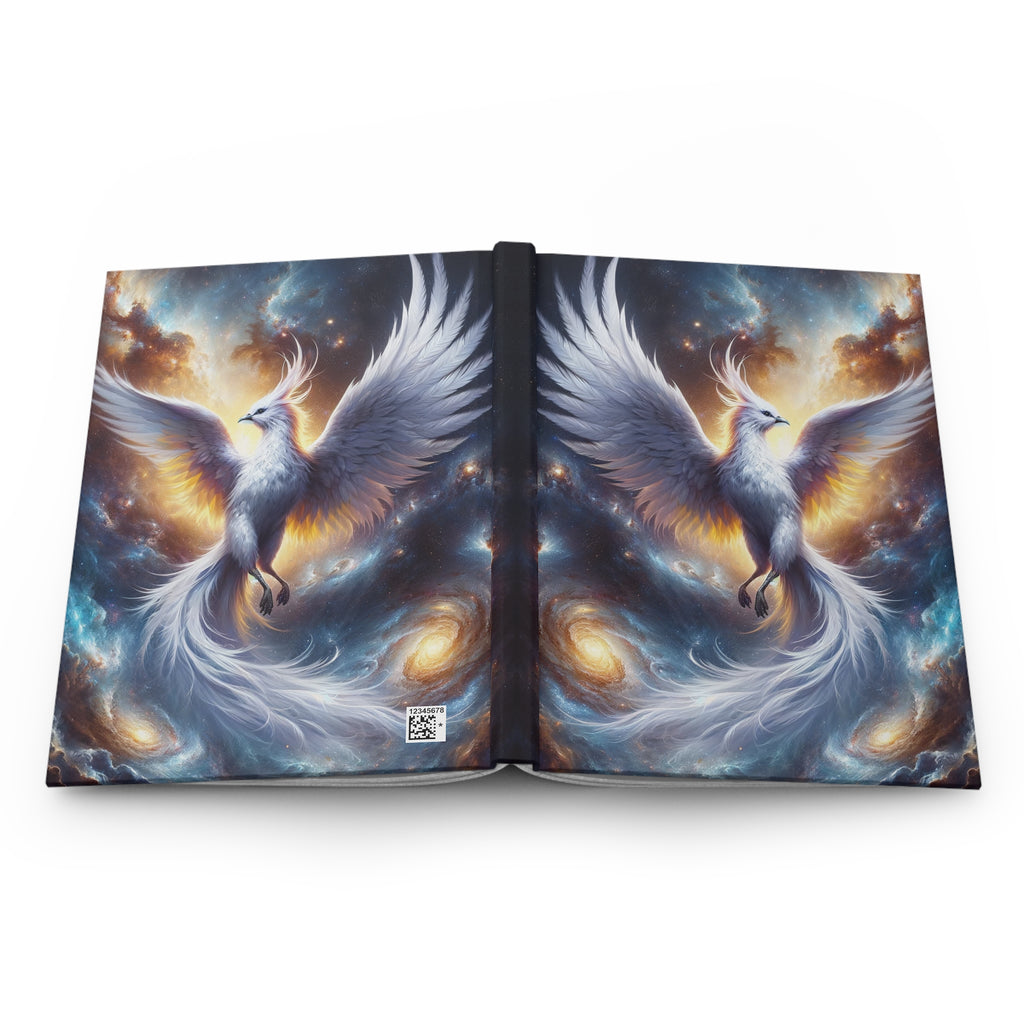 White phoenix - Hardcover Notebook