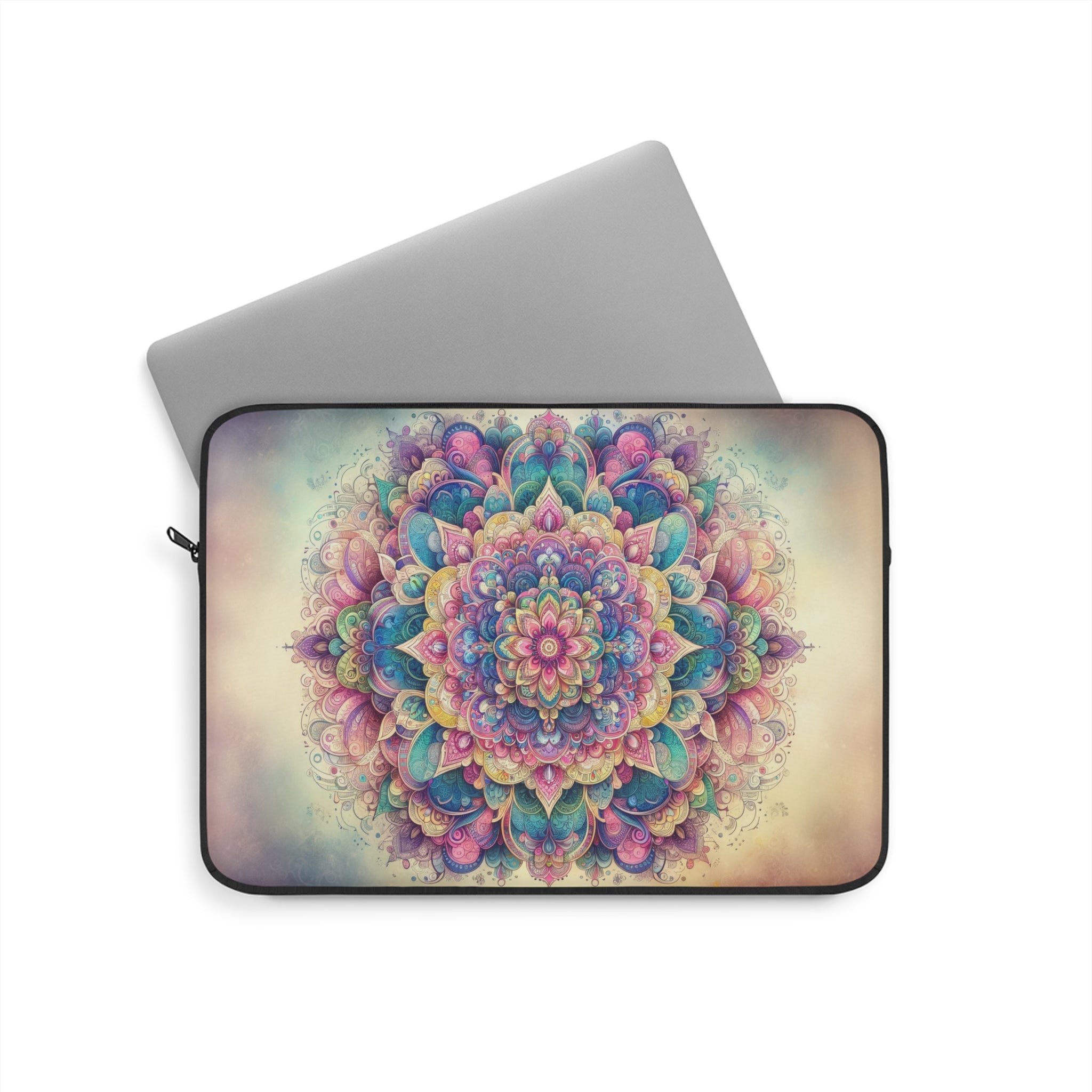 Pastel coloured Mandala - Laptop Sleeve