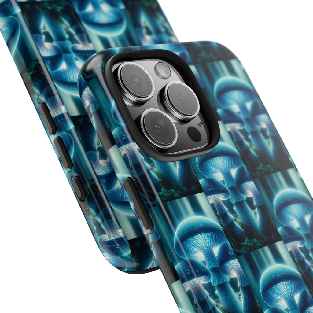 Blue Mushrooms - Tough Phone Case