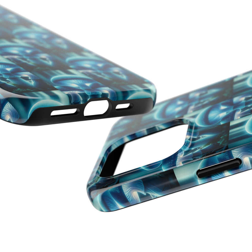 Blue Mushrooms - Tough Phone Case