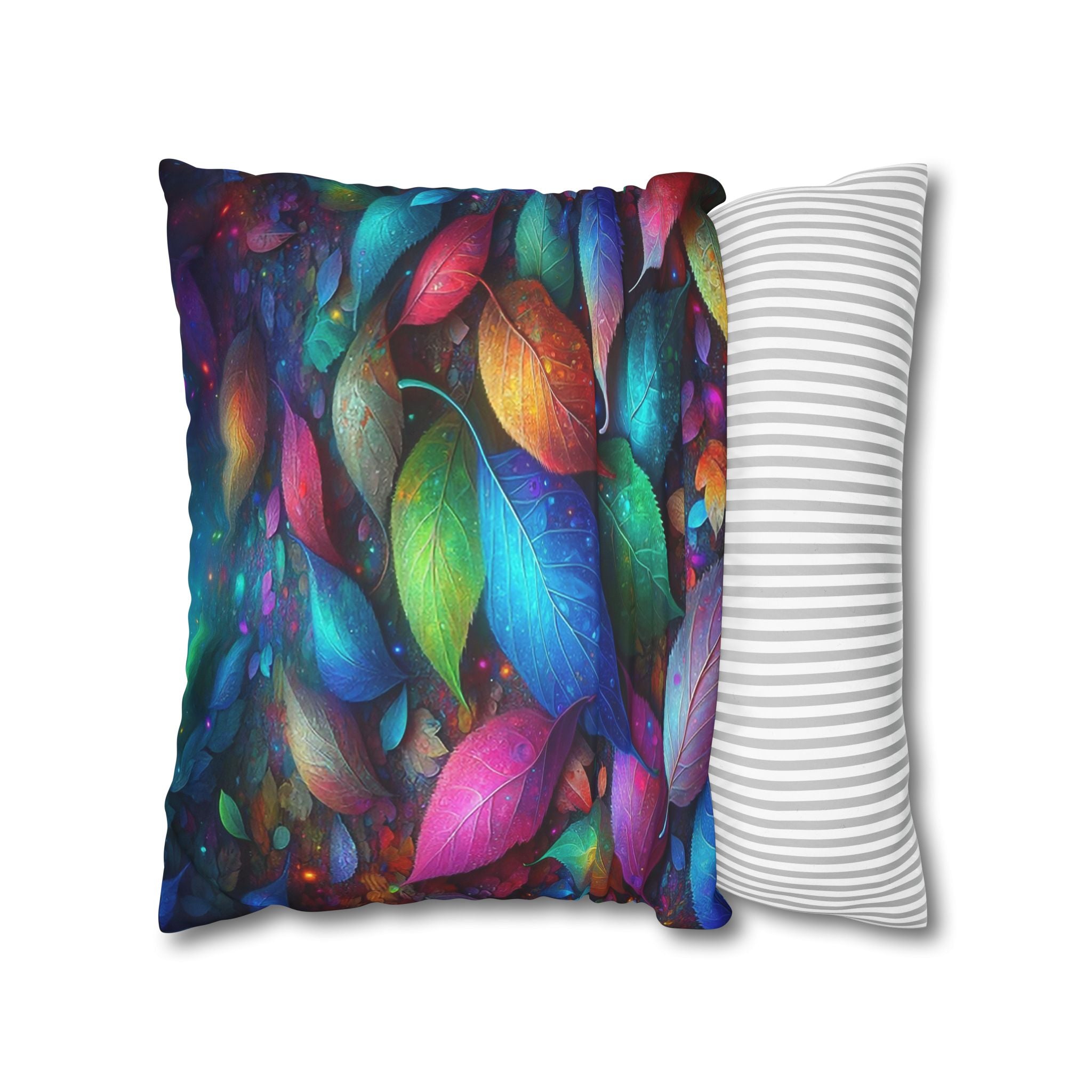 Magical, colourful leaves  - Suede Square Pillowcase