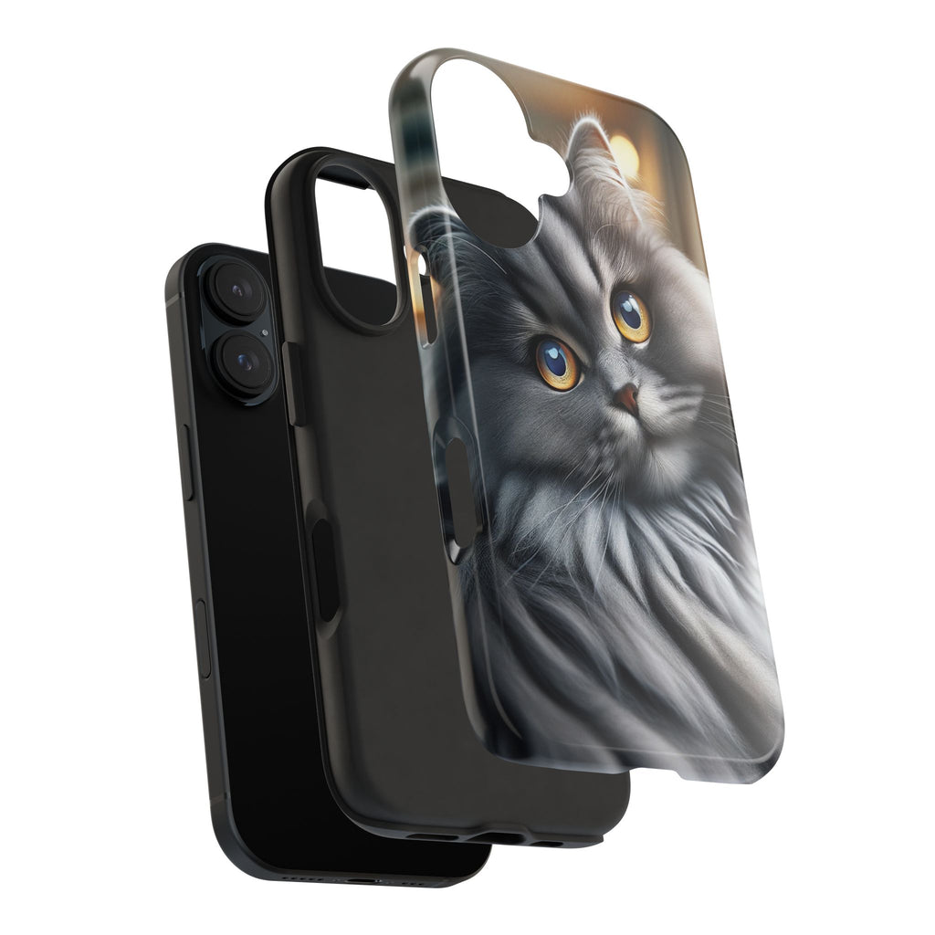 Grey cat - Tough Phone Case