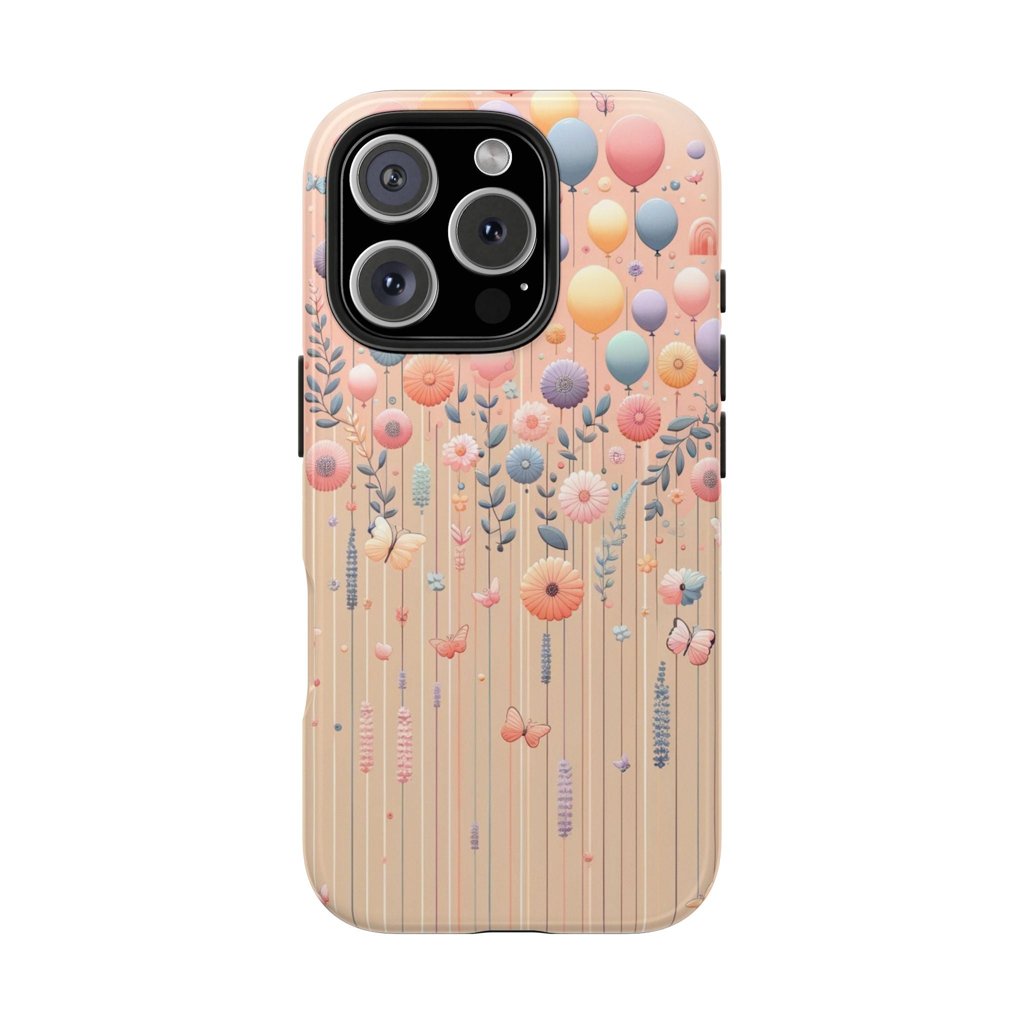 Balloons and flowers - Tough Phone Case