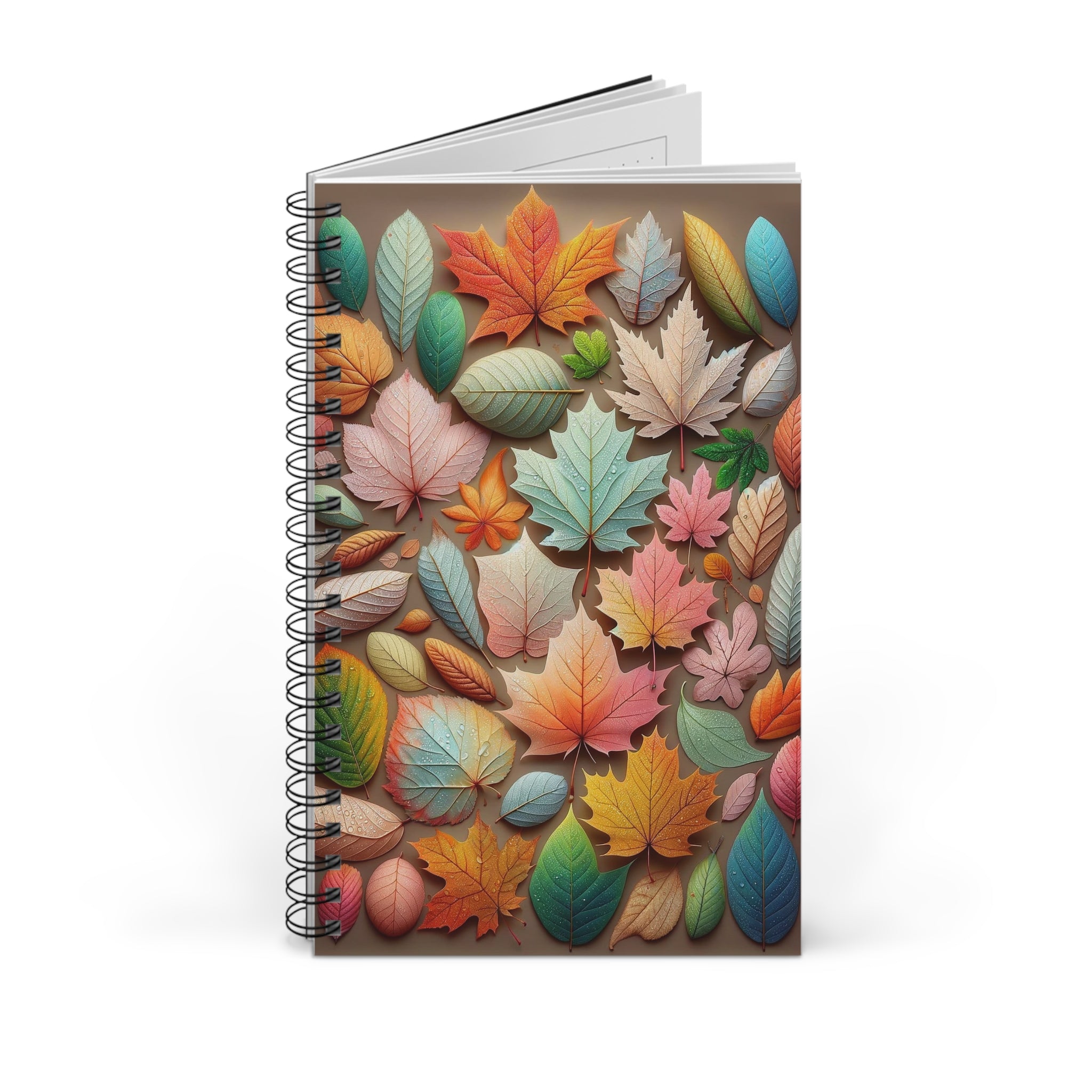 Pastel coloured leaves 2 - Spiral Journal (EU)