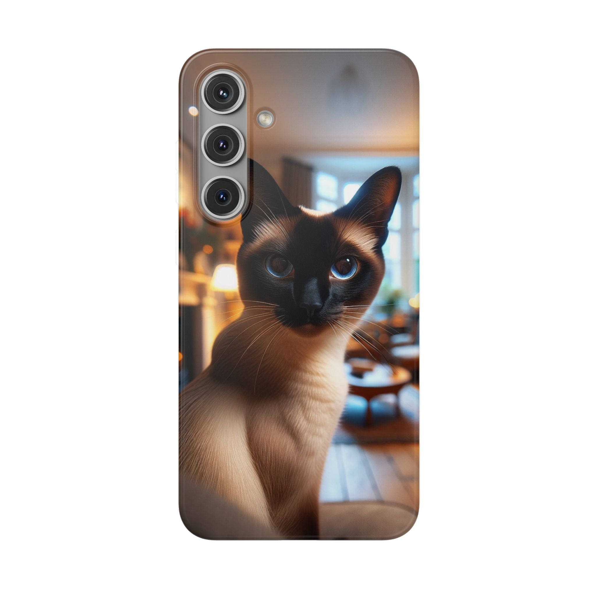 Curious Siamese cat - Flexi Case (Samsung only)