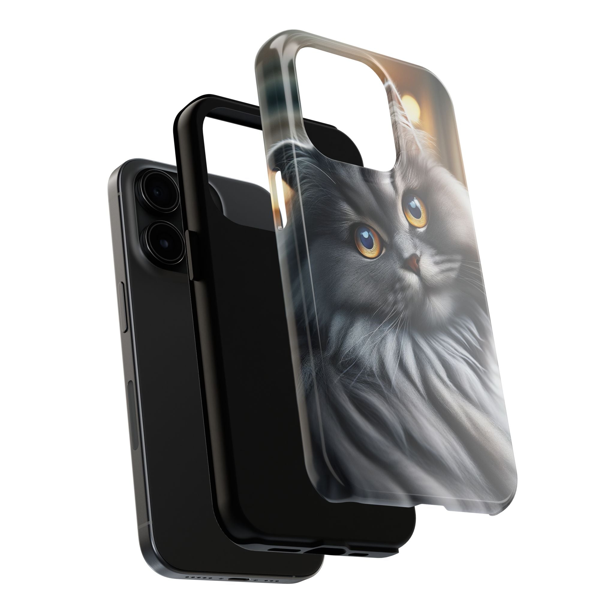 Grey cat - Tough Phone Case