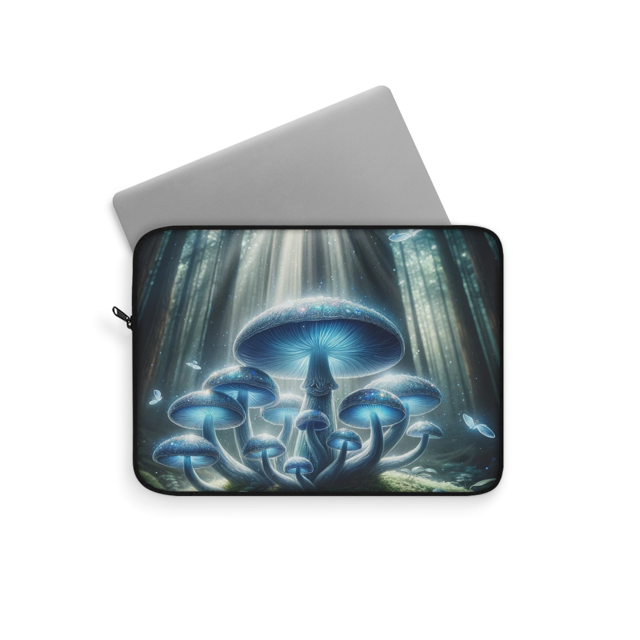 Light blue mushrooms - Laptop Sleeve