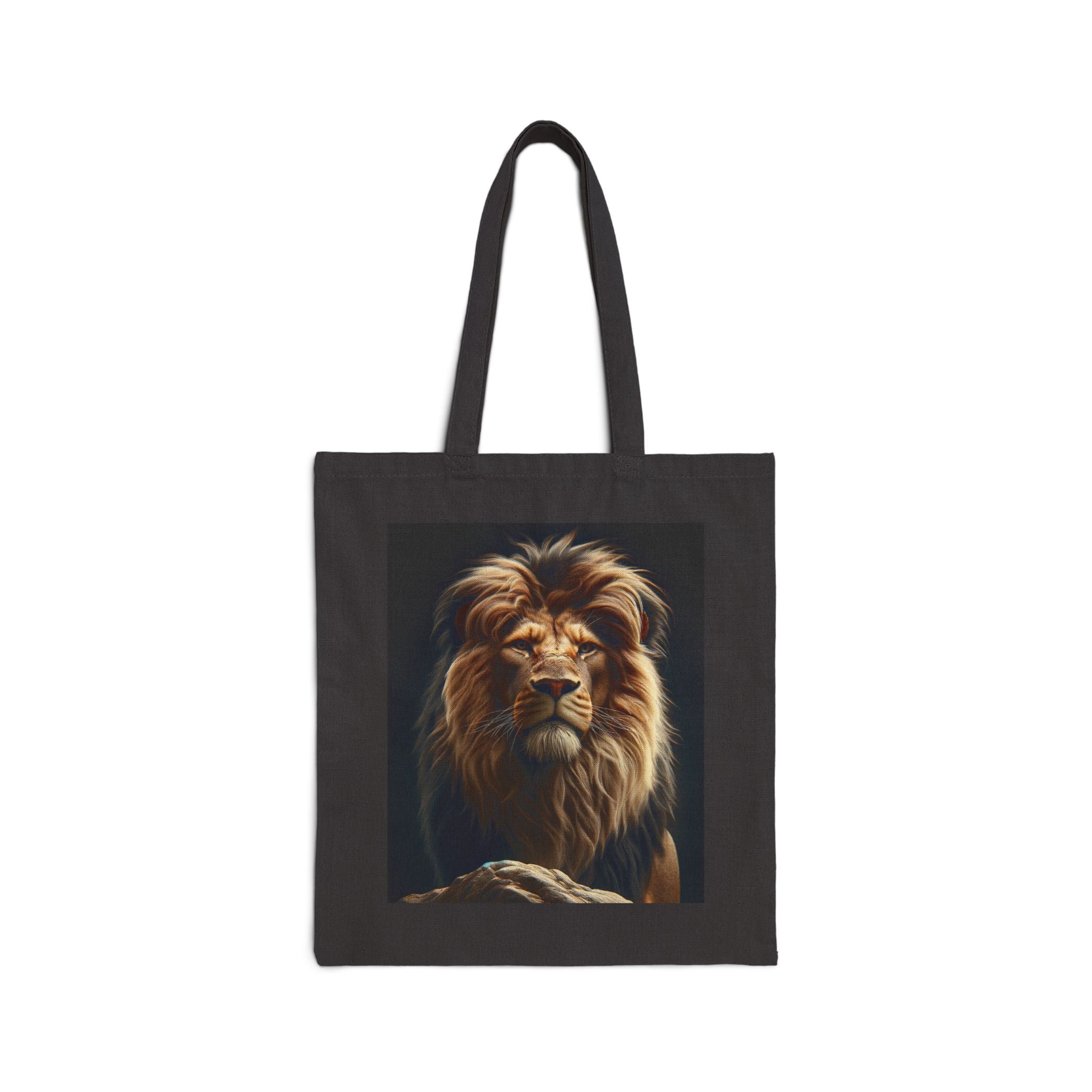 Majestic Lion - Cotton Canvas Tote Bag