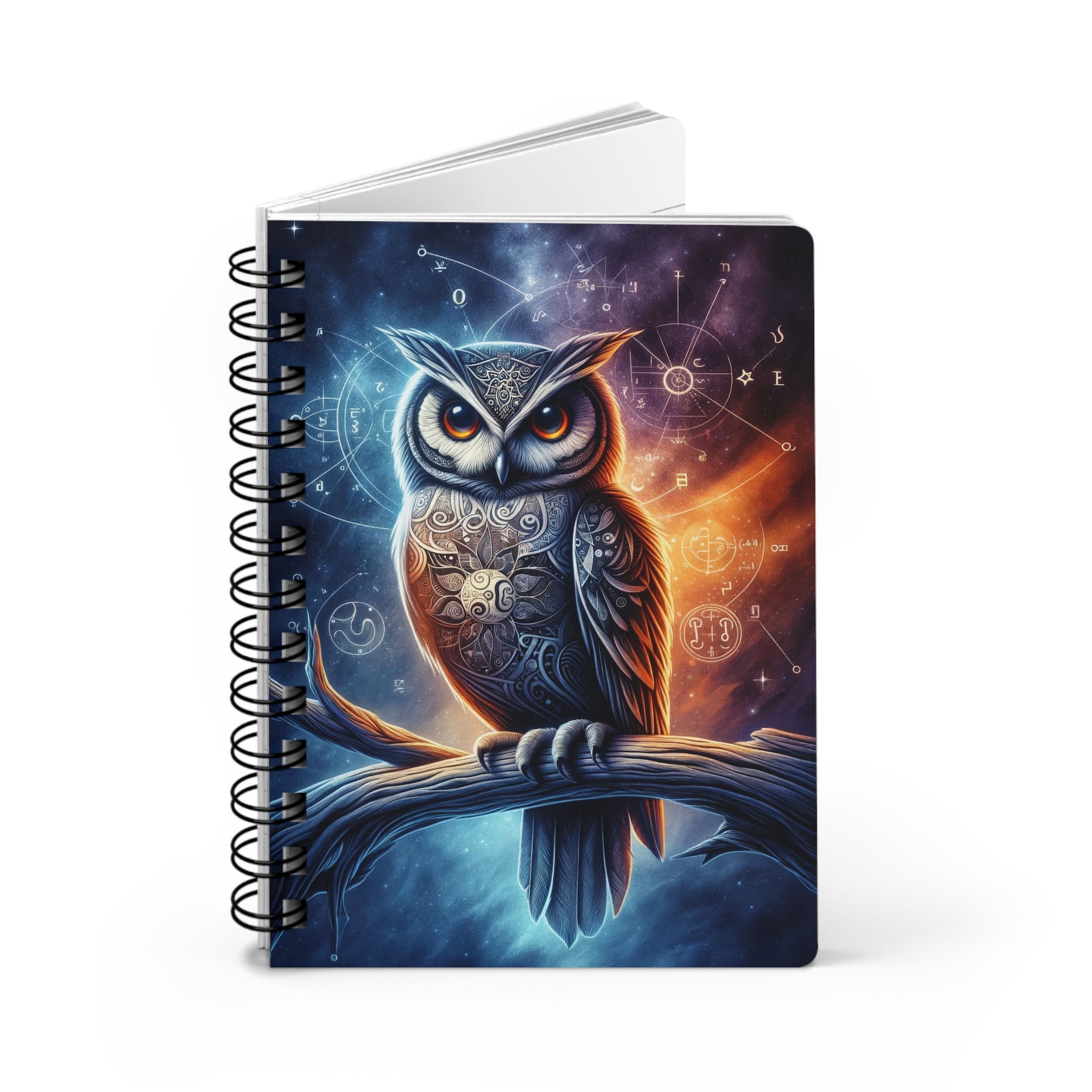 Intelligent owl - Spiral Notebook