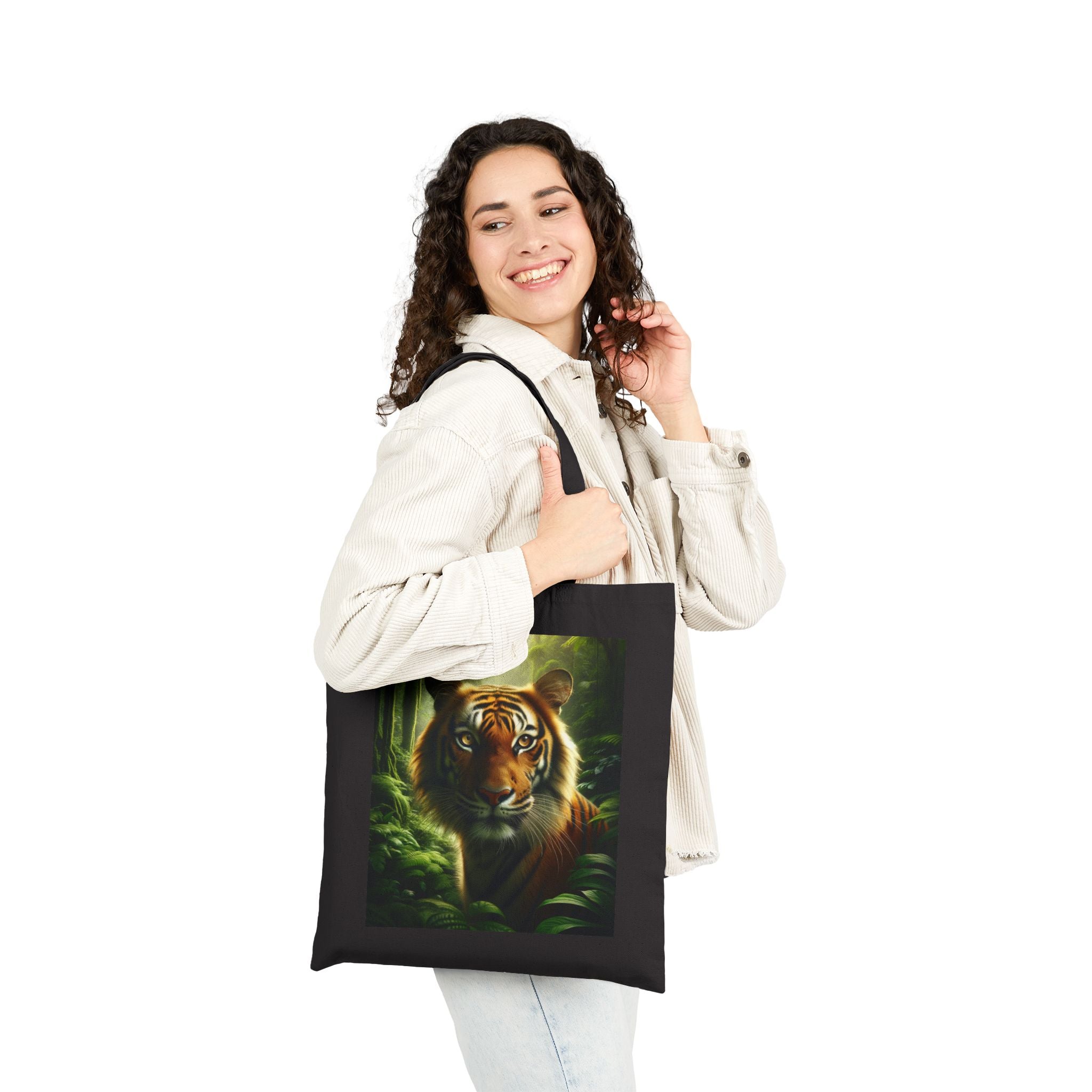 Wildlife Tiger - Cotton Canvas Tote Bag