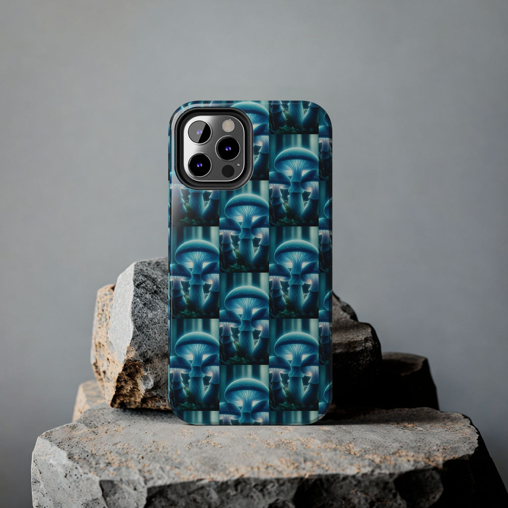 Blue Mushrooms - Tough Phone Case