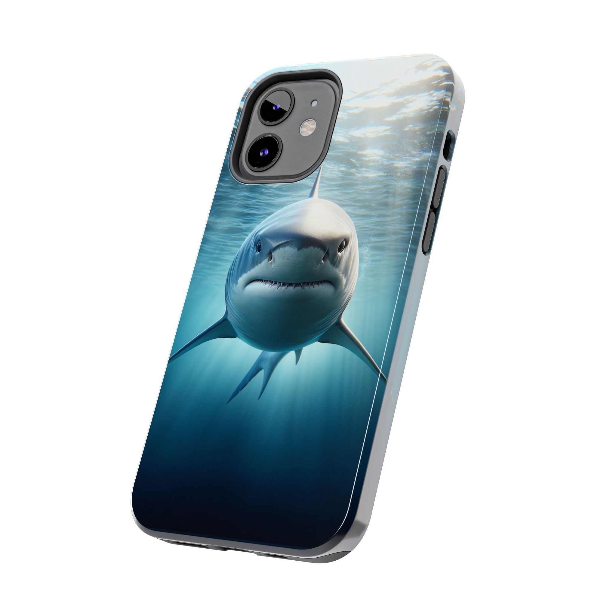 Curious shark - Tough Phone Case