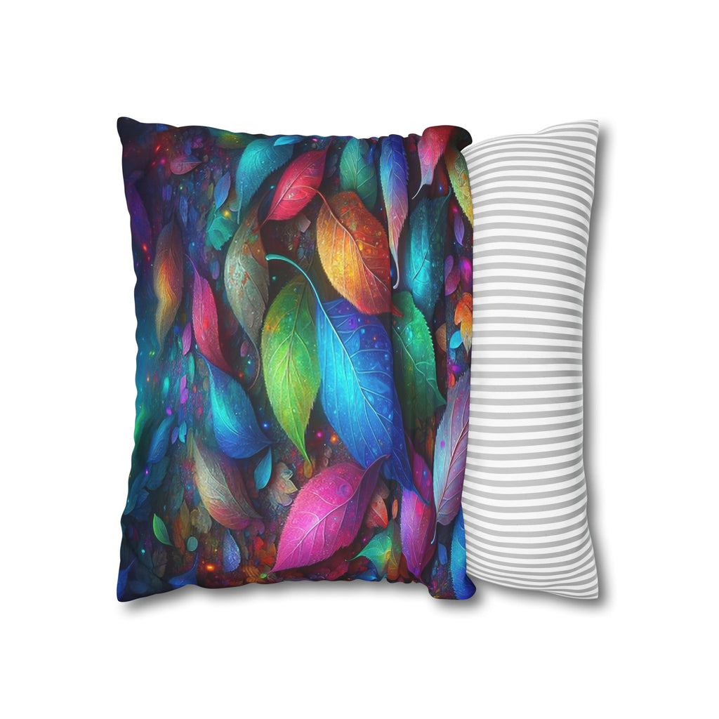 Magical, colourful leaves  - Suede Square Pillowcase