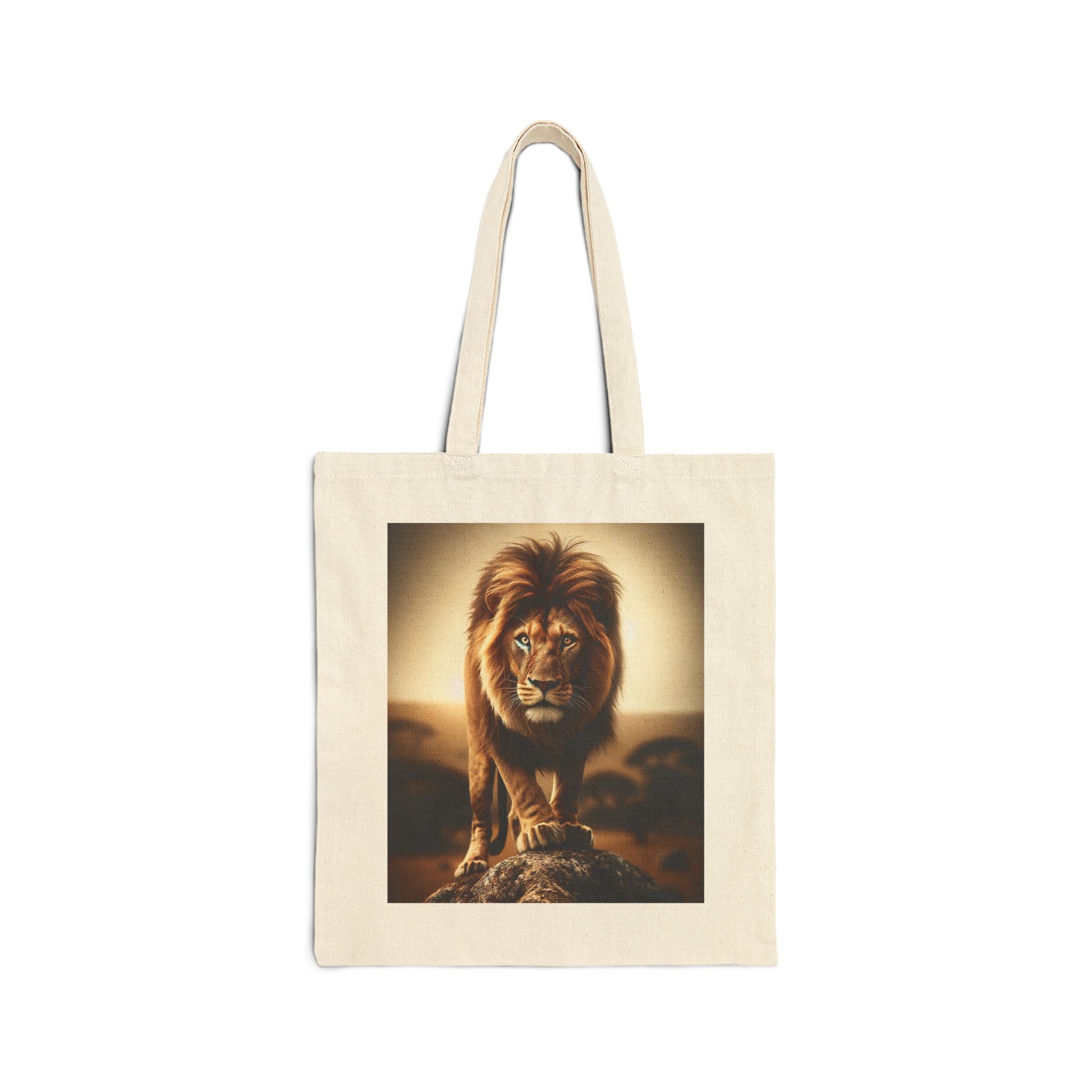Majestic Lion - Cotton Canvas Tote Bag