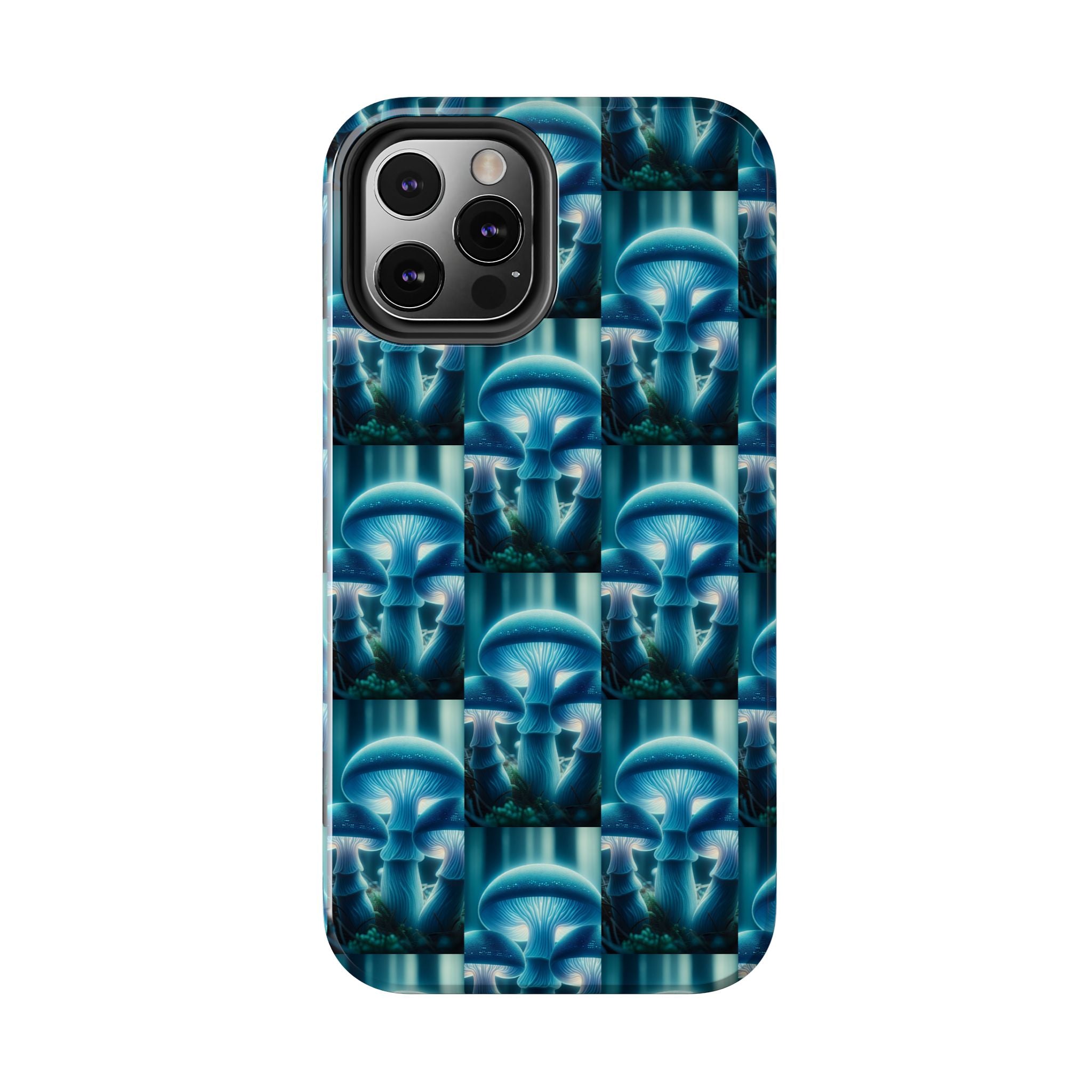 Blue Mushrooms - Tough Phone Case