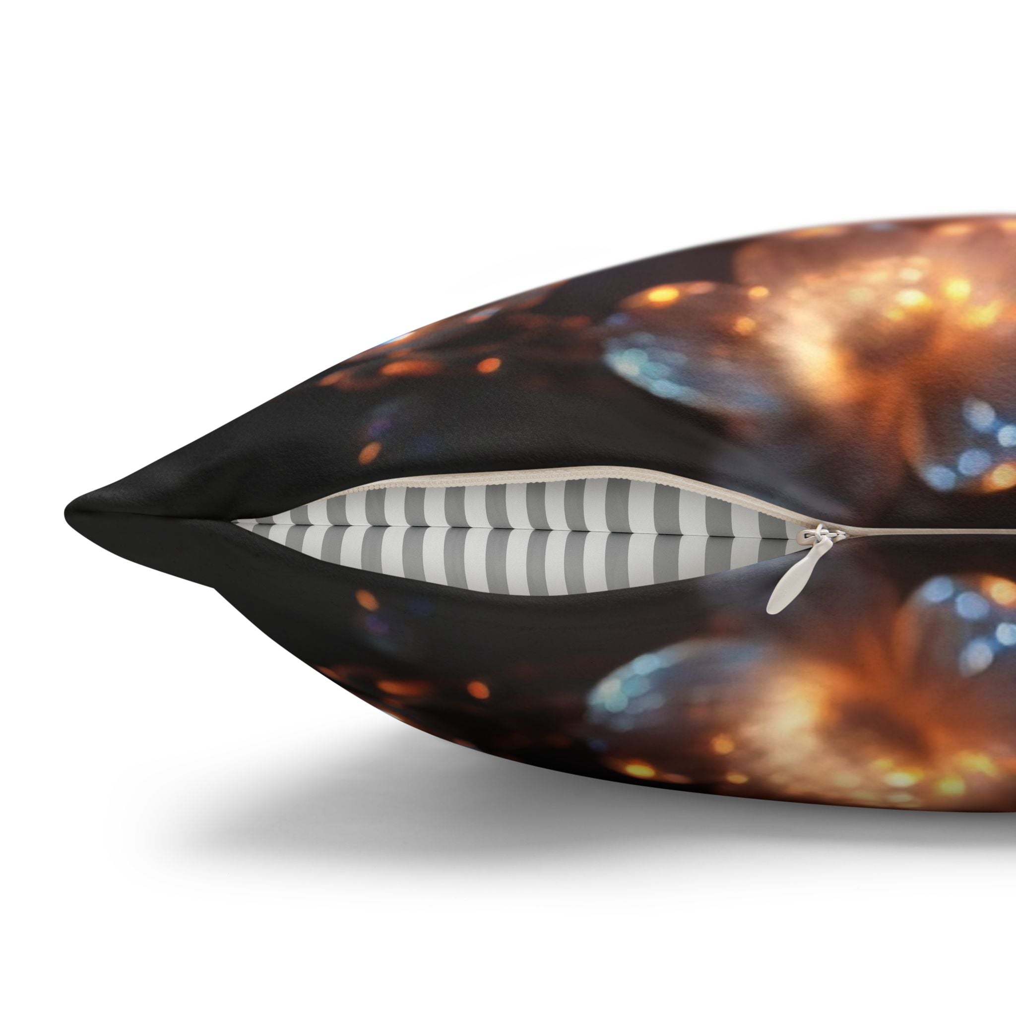 White, diamond flower - Suede Square Pillowcase