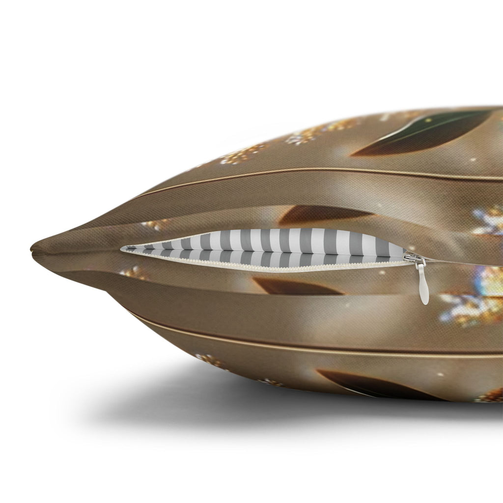 Black-golden Bouquet (2) - Polyester Square Pillowcase