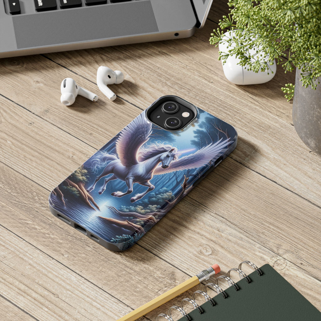 Phone Case - Unicorn Landing in Magical Forest