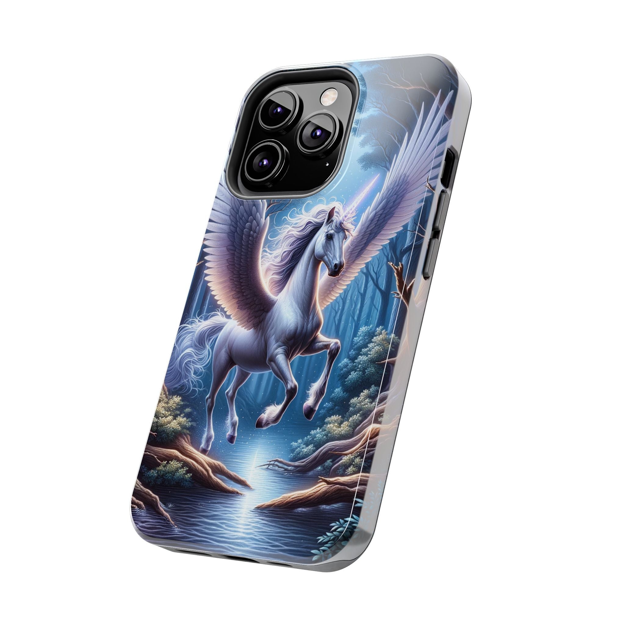 Phone Case - Unicorn Landing in Magical Forest
