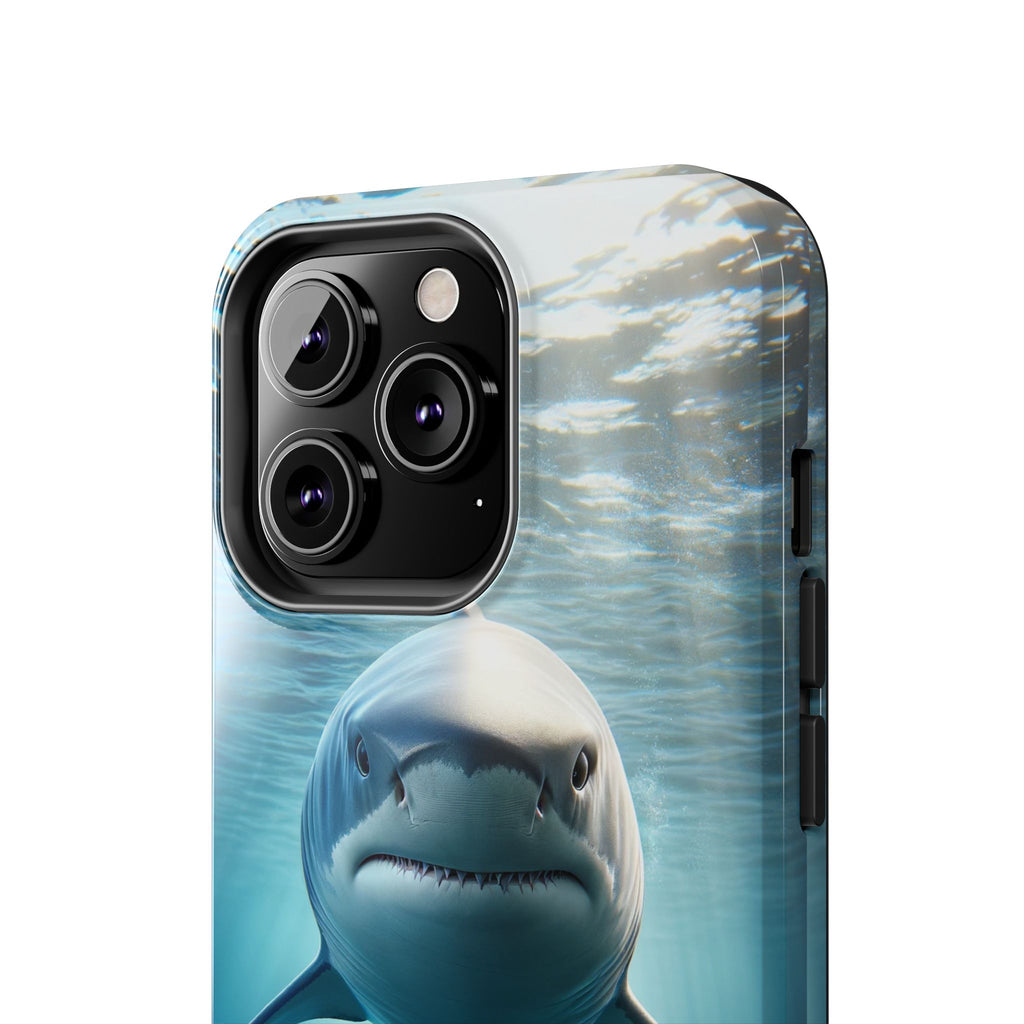 Curious shark - Tough Phone Case
