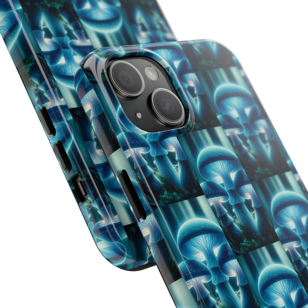 Blue Mushrooms - Tough Phone Case