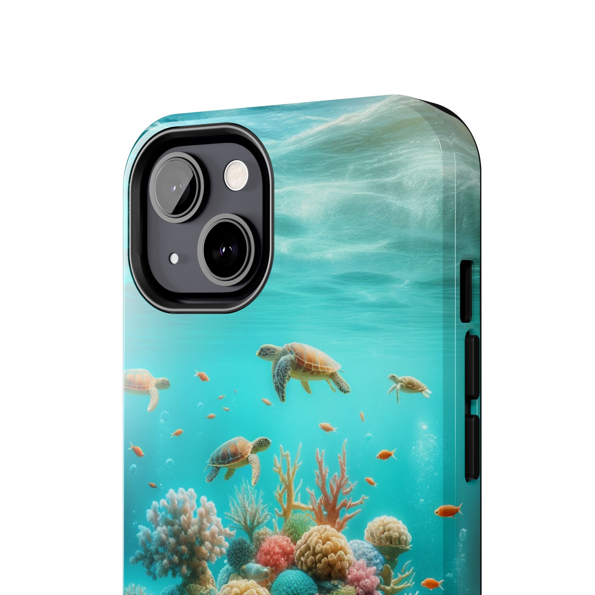 Phone Cases - Turtles on Coral Reef Design