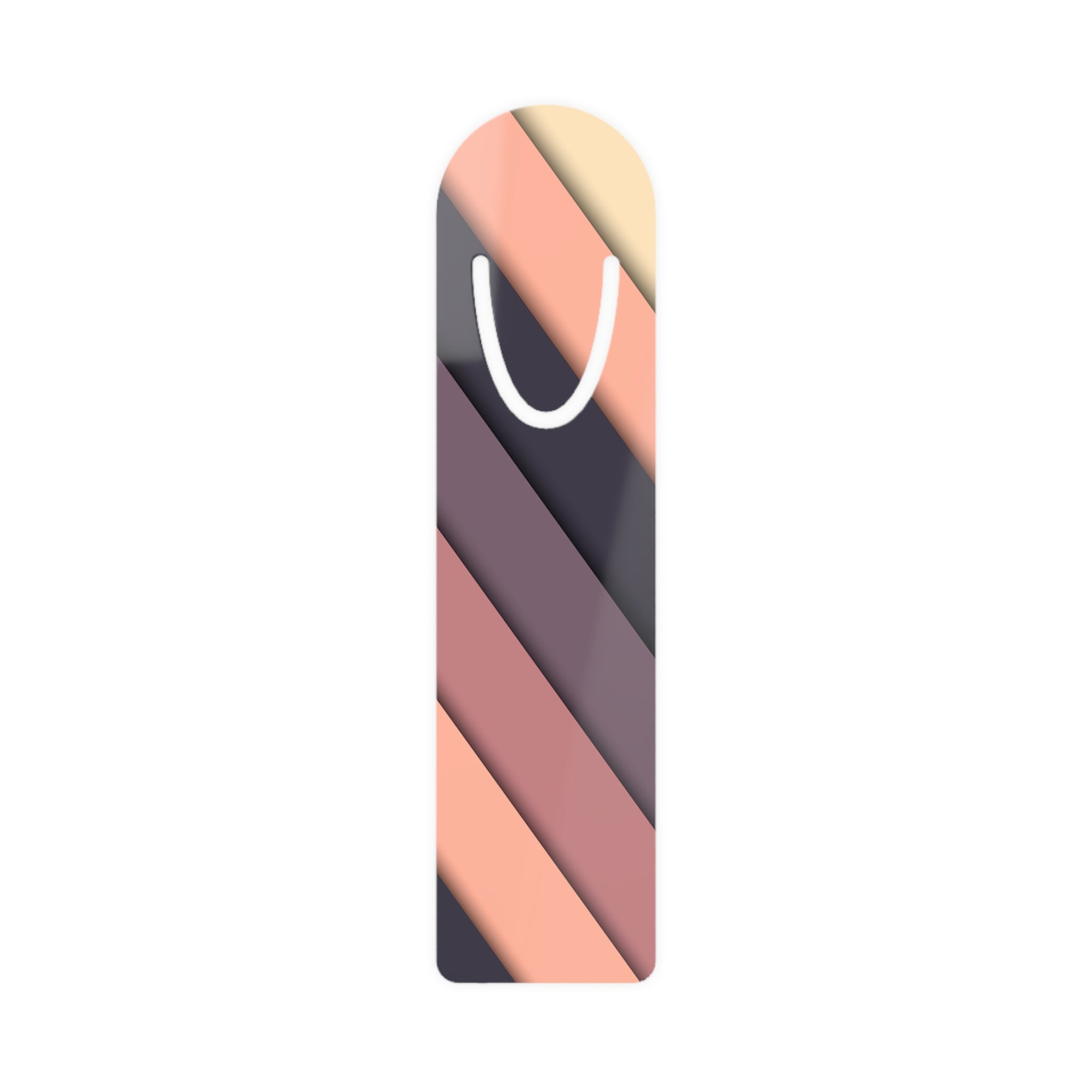Pink, purple, peach diagonal strokes 1- Bookmark