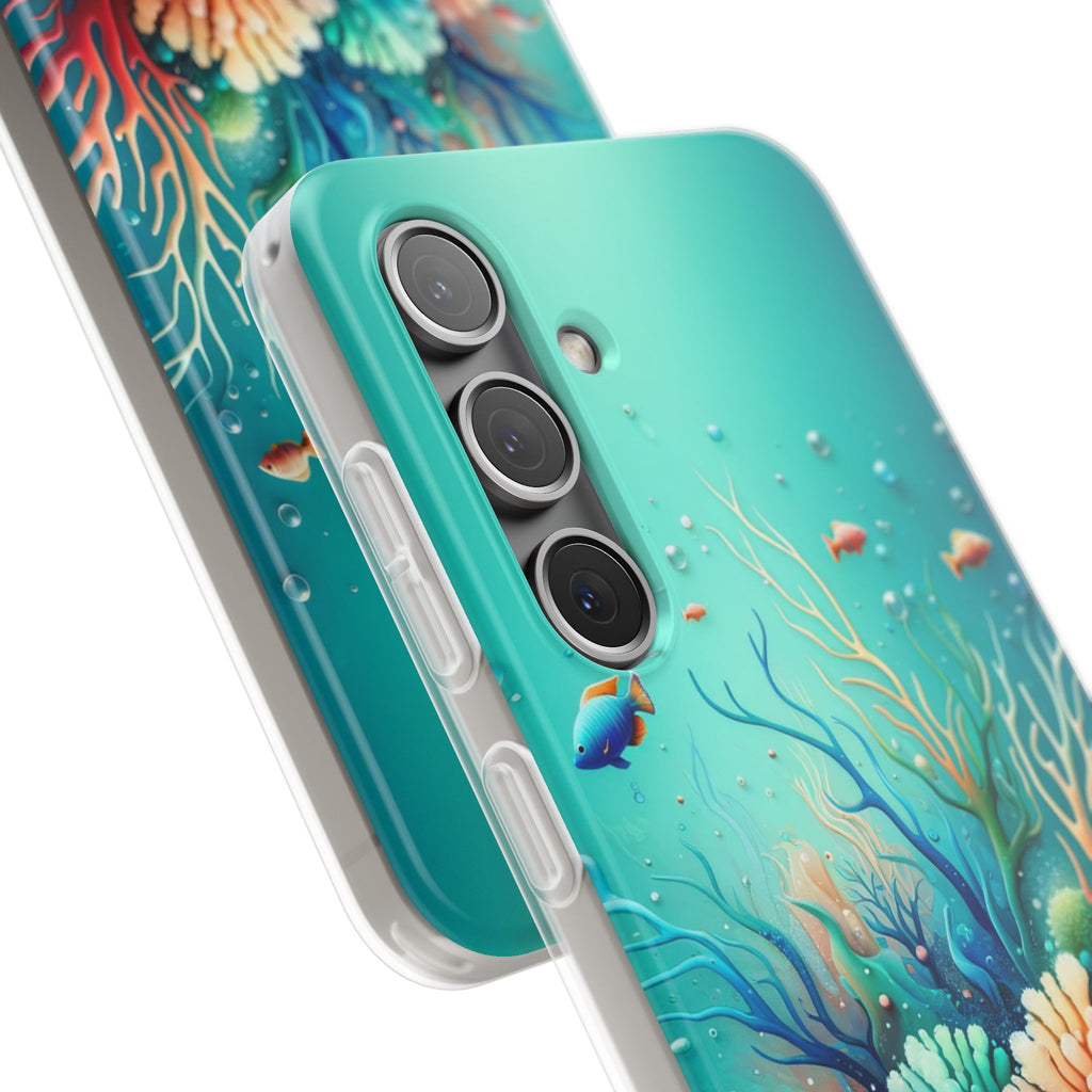 Fish around coral reef - Flexi Case (Samsung only)
