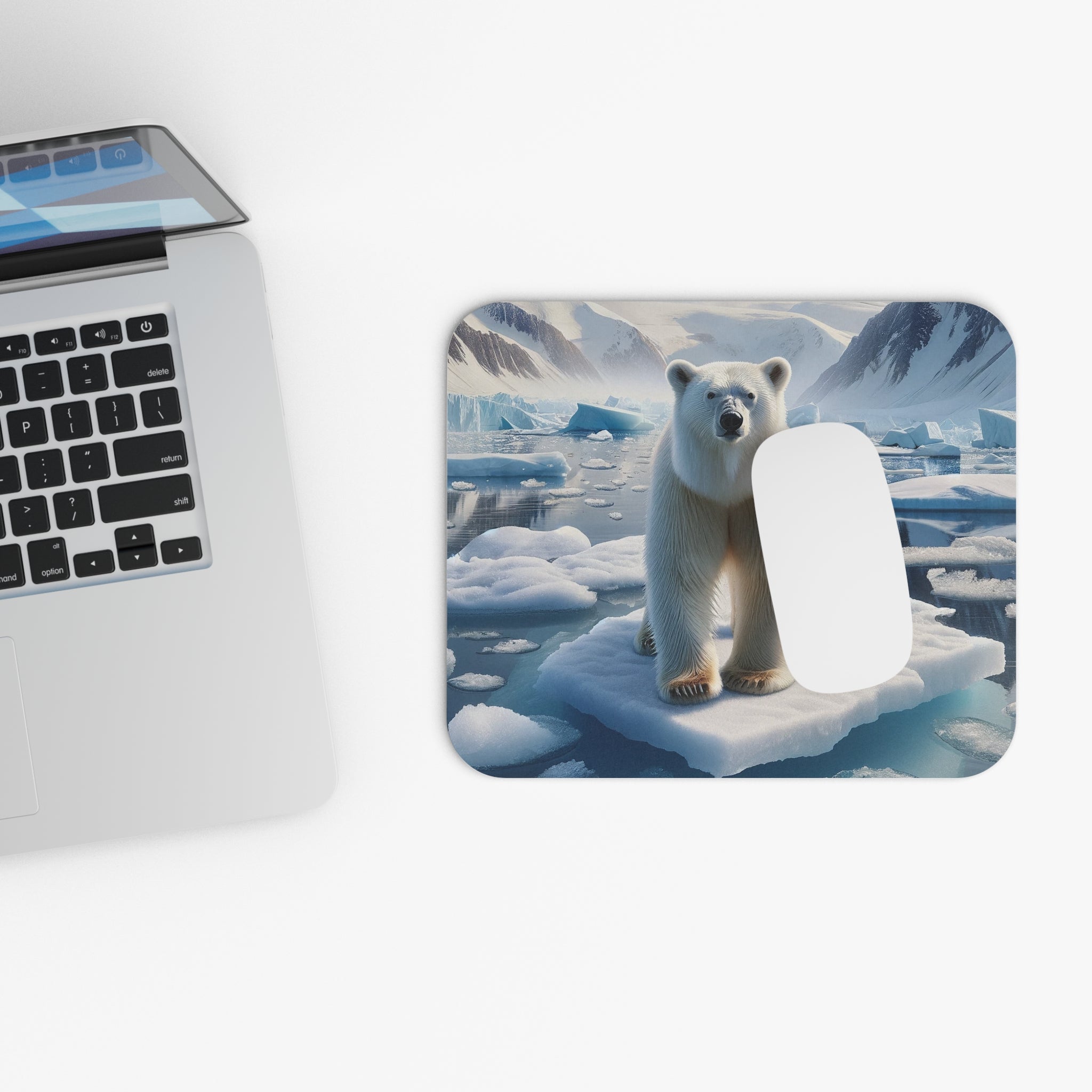 Curious Icebear - Mouse Pad (Rectangle)