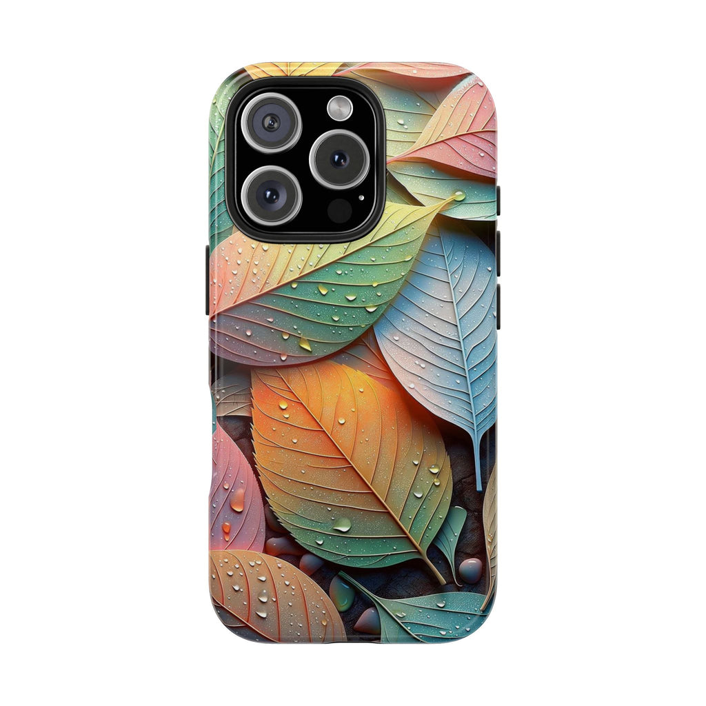 Pastel coloured leaves - Tough Phone Case
