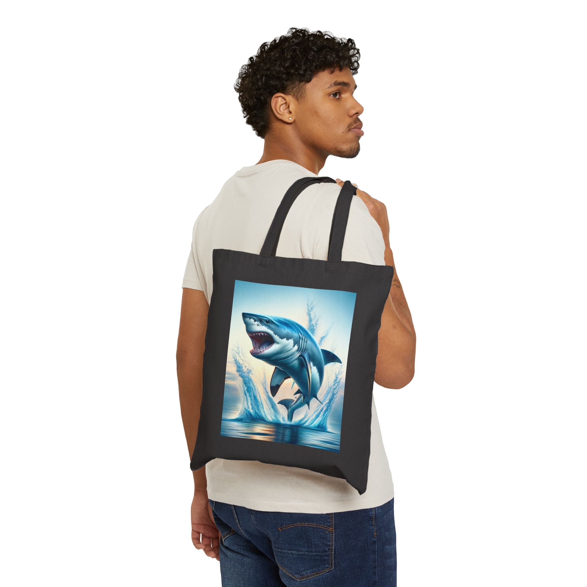 Ocean-Inspired - Cotton Canvas Tote Bag