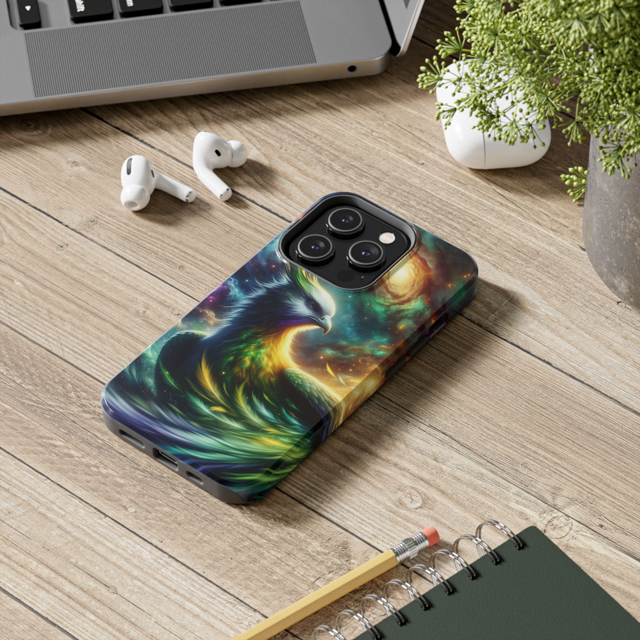 Phone Cases - Green Phoenix Design